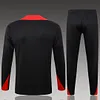 2024 Portugal Half-Pull Training Suit Black Football Jersey 1:1 Thai Quality