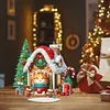 >SALE<Acrylic Special Shaped Christmas Cat House Desktop Diamond Art Kits for Home