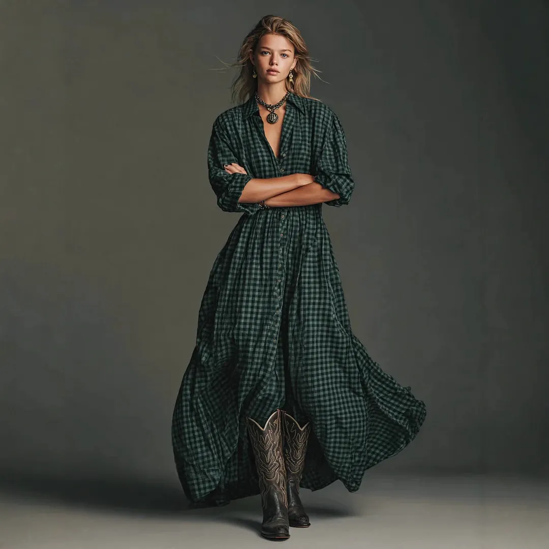 Billionm Billionm Explosion Of Solid Color Round Tie With Casual Temperament Dress Woman