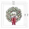 (Stamped/Counted) Christmas Wreath - 11CT/14CT Cross Stitch 40*40cm/15.75*15.75in