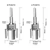 Integrated PVC Pipe Thread Cutting Tool for 1/2 3/4 inch Pipe & Electric Drill