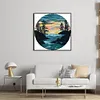 Sunset-14CT Stamped Cross Stitch Kit(31*31cm)