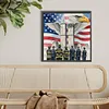 Diamond Painting -DIY Round Drill 911 Eagle guard the Twin Towers(40*40CM)