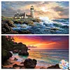2Pack Landscape- AB Drills Full Round Diamond Painting(85x45cm)