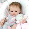 [Heartbeat💖 & Sound🔊] 17'' Lifelike Realistic Eyes Opend Girl Doll Named Inise Reborn Baby Doll with Brown Hair - RBBI-Myrebornbabydoll&reg; Myrebornbabydoll&reg;
