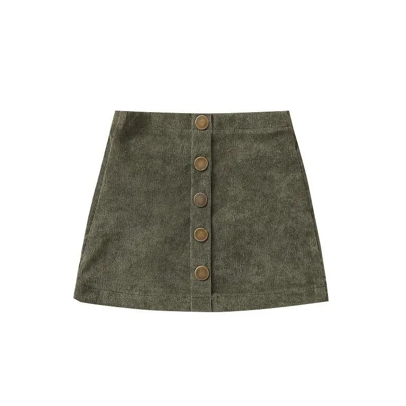 Newborn Baby Girls Fashion Solid Color Corduroy Skirt Stylish Skirt for Kids Children Girls 0-3Y