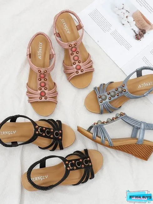 Wedge Retro Casual Fashion Roman Sandals