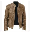 Biker Casual Zipper Leather Jacket