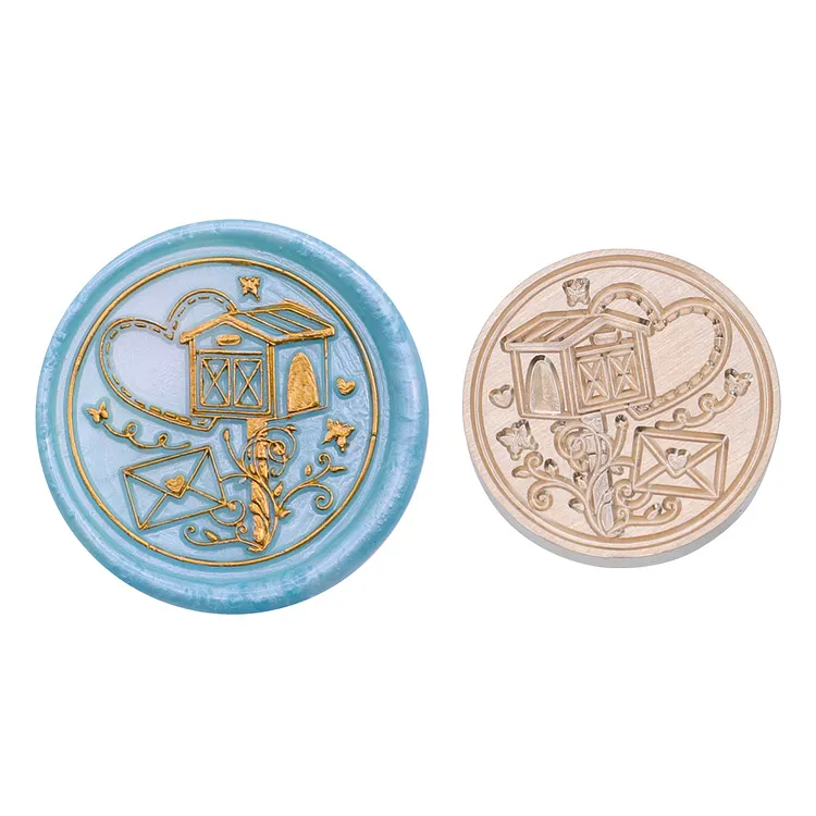 Diy Fire Lacquer Round Sealing Wax Stamp Head 25Mm gbfke