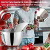 Goulotte verseuse en acier inoxydable pour bol de batteur sur socle