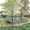 Picnic-14CT Stamped Cross Stitch 45*45cm/17.72*17.72in
