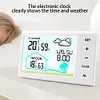 Wireless Weather Station Digital Thermometer Hygrometer Alarm Clock for Desktop