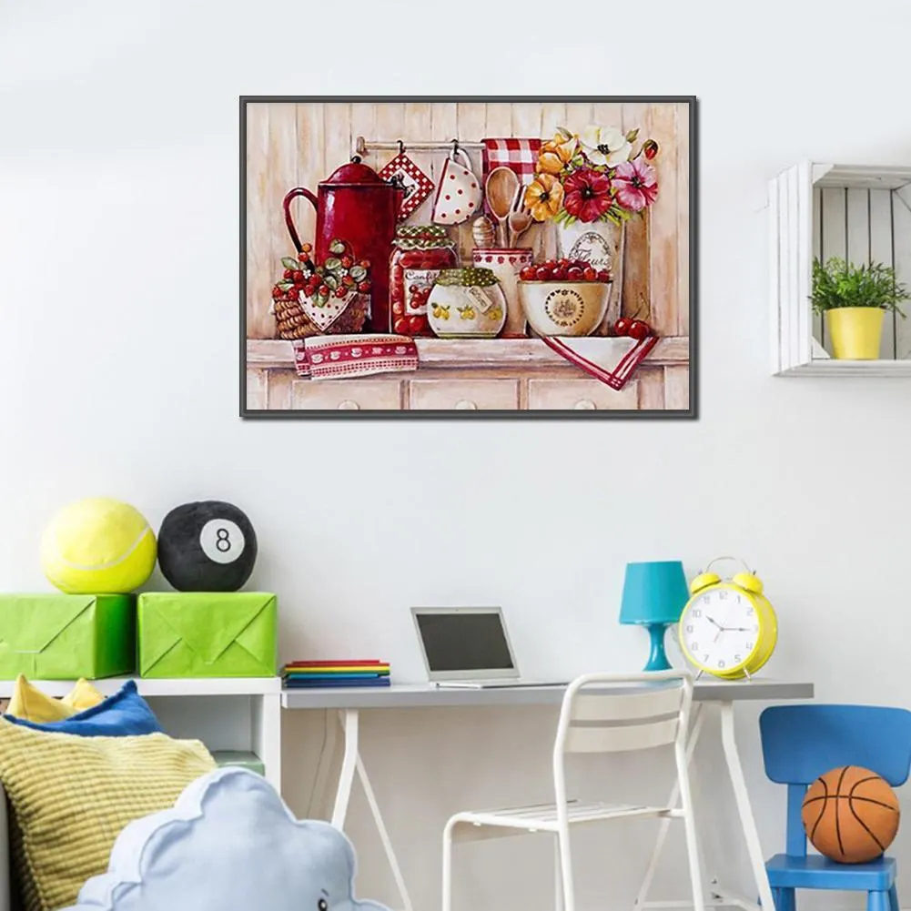 Diamond Painting - Full Round Drill - Kitchen(40*30cm)