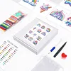 12pcs Gift 5D DIY Square Drill Diamond Painting Kits for Adults Beginners Home Decor Diamonds Paintings Gem Art 5.91x7.09in