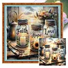 Bottle Faith Hope Love-11CT Stamped/Counted Cross Stitch 45*45cm