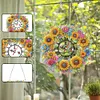 Diamond Painting Acrylic Sunflower 5D Diamond Painting Wreath Clock
