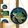 >SALE<Stained Glass Animal Diamond Drawing Hanging Ornament Turtle Window