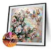 Diamond Painting-DIY Crystal Rhinestone Butterfly Flower