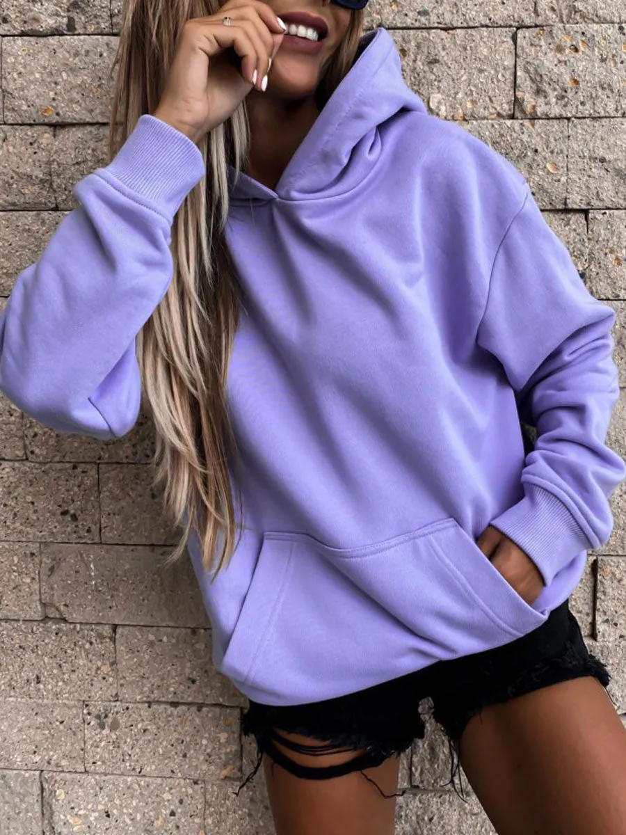 Solid Color Hoodie