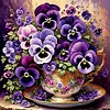 (US Local)Paint By Numbers Kit On Canvas DIY Oil Art Phalaenopsis Picture Decor40x40cm
