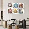 (US Local)6pack Xmas Gnome-Special Shaped Diamond Painting Kit(30x30cm)