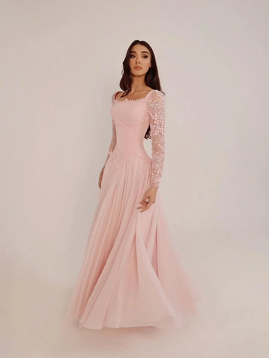 Long Sleeves Prom Dresses
