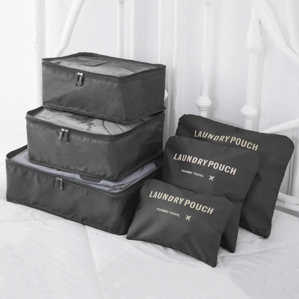 Athvotar Travel Storage Bag Set for Clothes Tidy Organizer Wardrobe Suitcase Pouch Travel Organizer Bag Case Shoes Packing Cube Bag