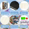 (US Local)50-Page A5 Snowman Diamond Painting Notebook for Adult Holiday Birthday Gift