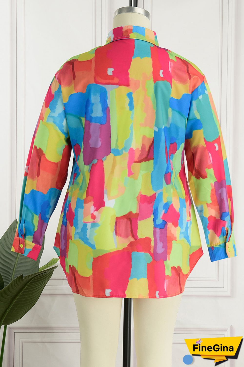 Yellow Sexy Casual Print Printing Shirt Collar Shirt Dress Dresses