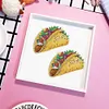 DIY Special Shape Diamond Art Fridge Magnets Sticker Kit (Taco)