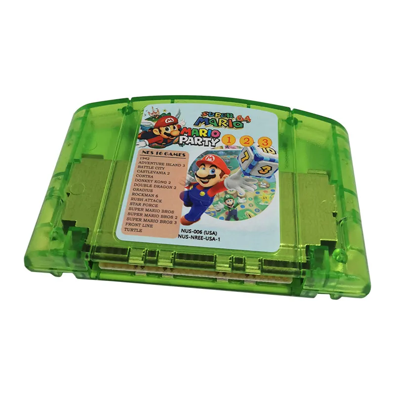 20 IN 1 N64 MultiCart 64 Bit Video Game Cartridge For Nintendo 64 - English NTSC/USA Version