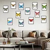 12pcs Butterfly-1 5D DIY Square Drill Diamond Painting Kits for Adults Beginners Home Decor Diamonds Paintings Gem Art 5.91x7.09in