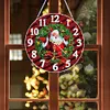 (US Local) DIY Xmas Diamond Painting Ornament with Clock Function Creative Craft