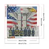 Diamond Painting -DIY Round Drill 911 Eagle guard the Twin Towers(40*40CM)