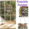 250th Anniversary of US Eagle DIY Acrylic Diamond Painting Hanging Kit Special Shape Crystal Rhinestone Art Pendants Single Side Drill for Adults Gift Home Wall Or Window Decor