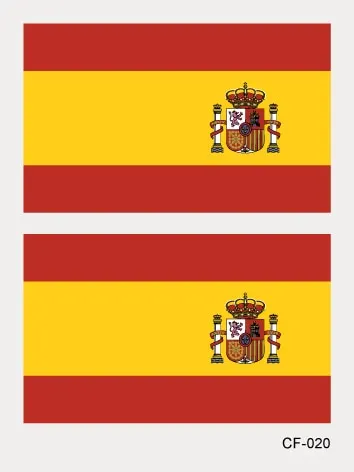 2018 Europe Cup Country Flags Sticker Body Waterproof Temporary Tattoo Flag Of Brazilian,Russian,Spain,Ukraine Face Tattoo
