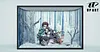Kamado Tanjirou & Kamado Nezuko Embracing Snow Scene with LED - Demon Slayer: Kimetsu no Yaiba Resin Statue - UP ART Studios