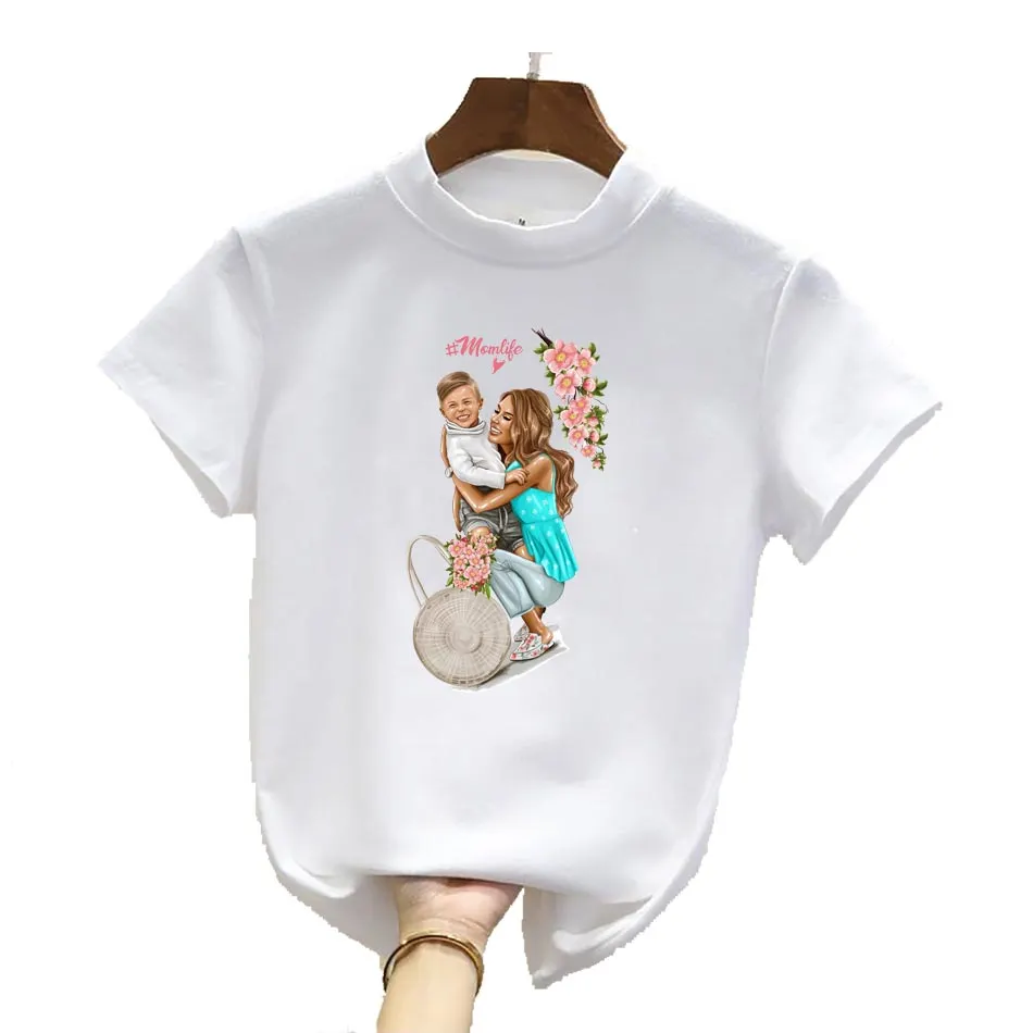 Mom&Children Thermal Stickers On T-shirt DIY Washable Patch On Clothes Lovely Design Iron On Transfer For Hoodies Hat Decoration