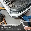 Wrench Extender Tool Bar, Extra Long 15 Inch Wrench Extension Bar with 1/2 Inch Square Hole for Maximum Leverage, Solid Steel Tool for Mechanics and DIY Enthusiasts