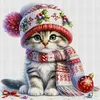 Winter Cat - 18CT Stamped Cross Stitch - 30*30cm
