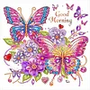 Butterfly DIY Special Shape Double sided Print Clear Diamond Art Kit Wooden Framed Diamond Painting Kit(22x22cm)