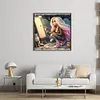 【Limited Stock Sale】Drawing Girl-11CT Stamped Cross Stitch 50*50cm/19.69*19.69in