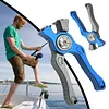 Mini Fishing Scissors Braid Scissors Non Slip Handle Fishing Tool (Blue)