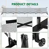[US Local Warehouse] Retractable Pickleball Net 22FT Portable Pickleball Net Set for Outdoor Indoor Driveway