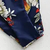 ZAFUl Knot Floral Bandeau Bikini Set Women Mid Waist Swimsuit Sexy Bandeau Swimwear Strapless 4-Color Bathing Suit Biquni