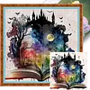 Magic Book - 11CT Stamped Cross Stitch - 50*50cm