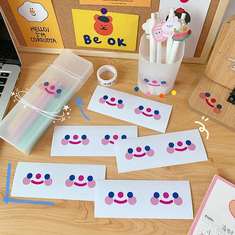 Kawaii Cloud Smiley Sticker
