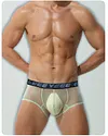 Men's Ice Silk Ultra-thin Breathable Transparent Sexy Low-Rise Boxer Briefs
