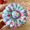 Pumpkin Shaped Magnetic Needle Pin Cushion Holder DIY Craft Random Pattern