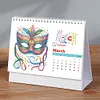 2025 Special Shape Cup Desktop Diamond Standing Calendar for Bedroom Living Room
